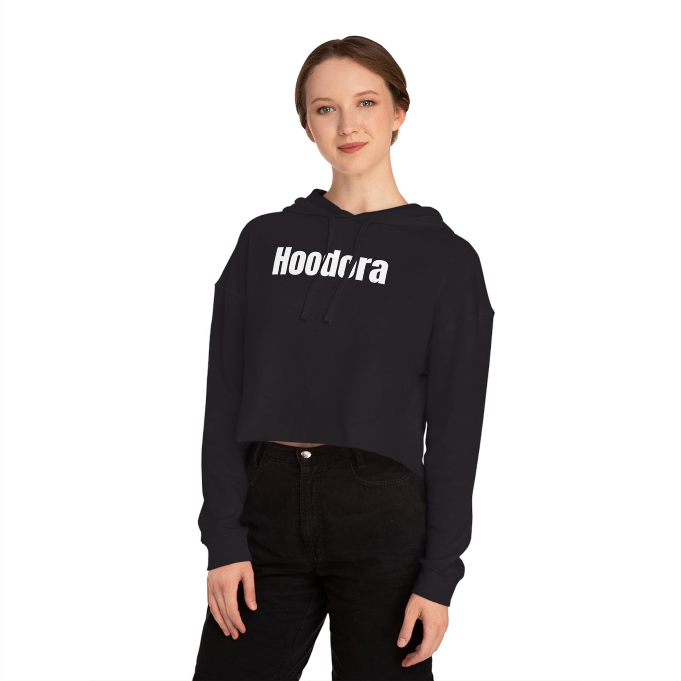 Chic Women’s Cropped Hooded Sweatshirt Hoodora