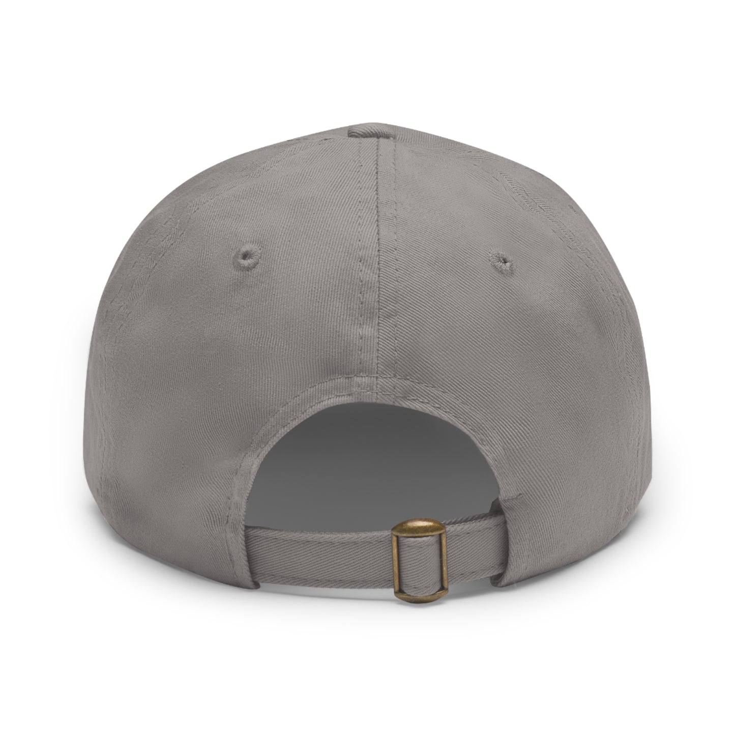 Classic Dad Hat with Round Leather Patch