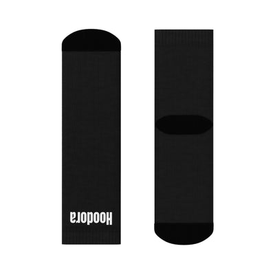 Stylish Black Crew Socks Hoodora
