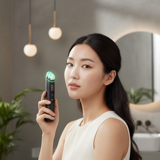 Age-R Booster Pro™ – 6-in-1 LED Glass Glow Device for Radiance, Firmness & Pore Care BANAZ