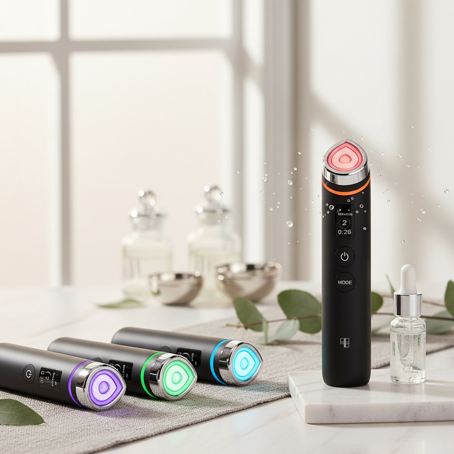 Age-R Booster Pro™ – 6-in-1 LED Glass Glow Device for Radiance, Firmness & Pore Care BANAZ