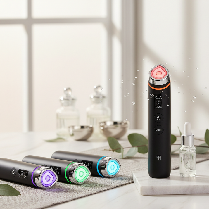 Age-R Booster Pro™ – 6-in-1 LED Glass Glow Device for Radiance, Firmness & Pore Care BANAZ