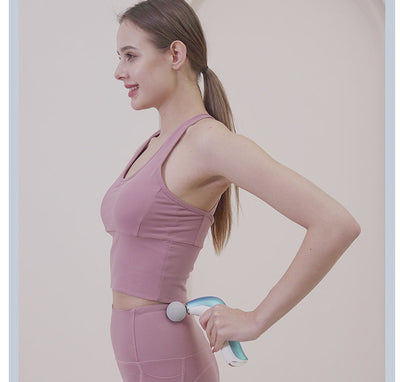 Electric Massage Gun Muscle Pistol Body Shoulder Neck Massager Mini Lcd Fascia Gun Deep Tissue Portable Face Fitness Gun Therapy Hoodora