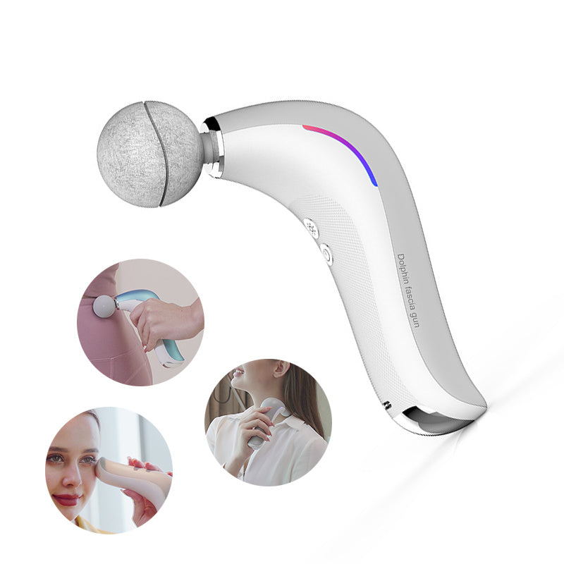 Electric Massage Gun Muscle Pistol Body Shoulder Neck Massager Mini Lcd Fascia Gun Deep Tissue Portable Face Fitness Gun Therapy Hoodora
